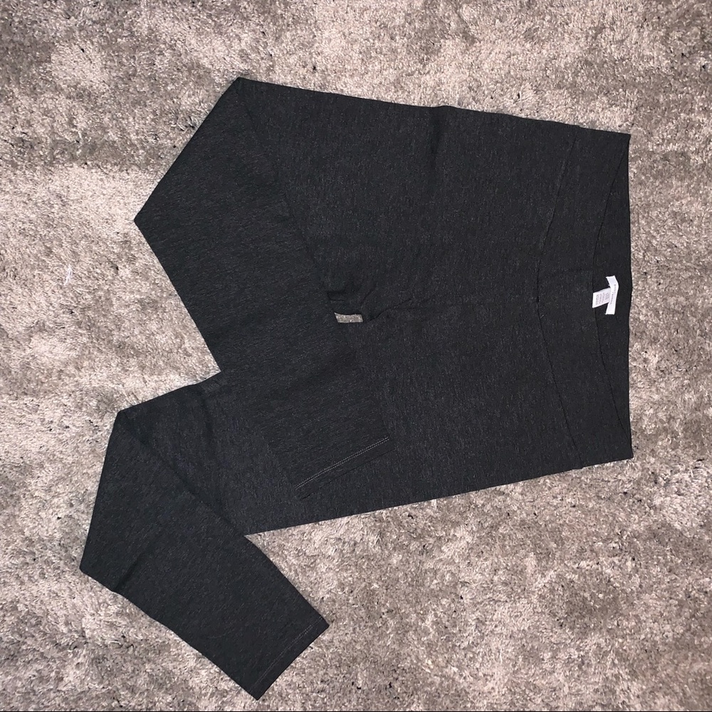 Dark Heather Grey Leggings | Large long | NWT